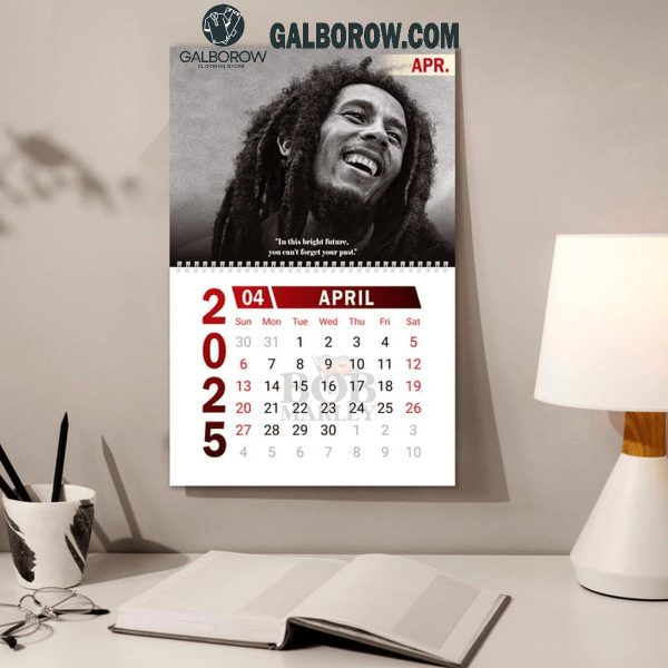 Bob Marley Happy New Year 2025 Wall Hanging Calendar