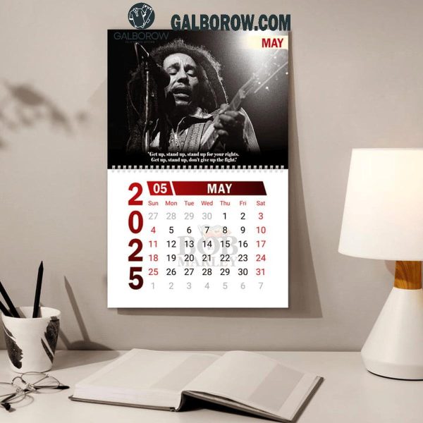 Bob Marley Happy New Year 2025 Wall Hanging Calendar