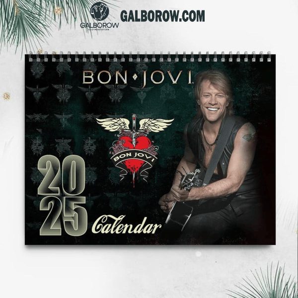 Bon Jovi Happy New Year 2025 Wall Hanging Calendar