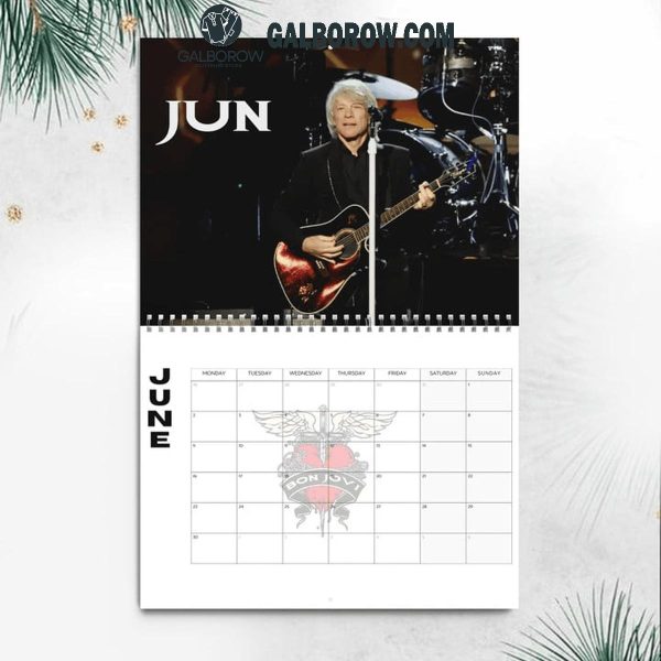 Bon Jovi Happy New Year 2025 Wall Hanging Calendar