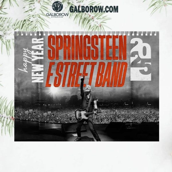 Bruce Springsteen And E Street Band 2025 Wall Hanging Calendar