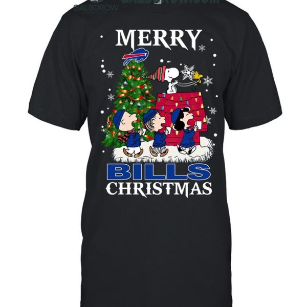 Buffalo Bills Merry Bill Mafia Christmas 2024 The Memories Of Snoopy T-Shirt