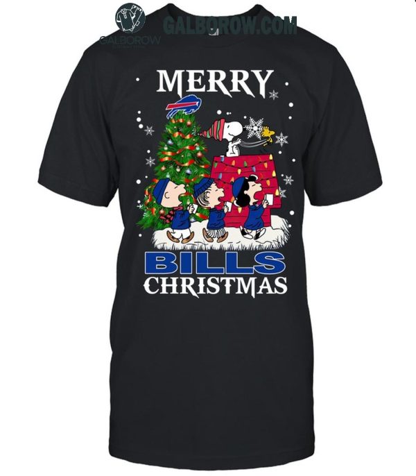 Buffalo Bills Merry Bill Mafia Christmas 2024 The Memories Of Snoopy T-Shirt