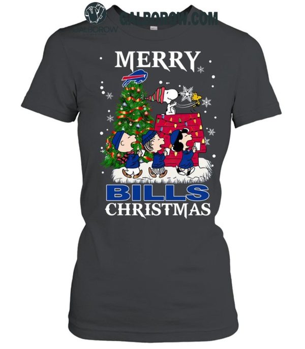 Buffalo Bills Merry Bill Mafia Christmas 2024 The Memories Of Snoopy T-Shirt