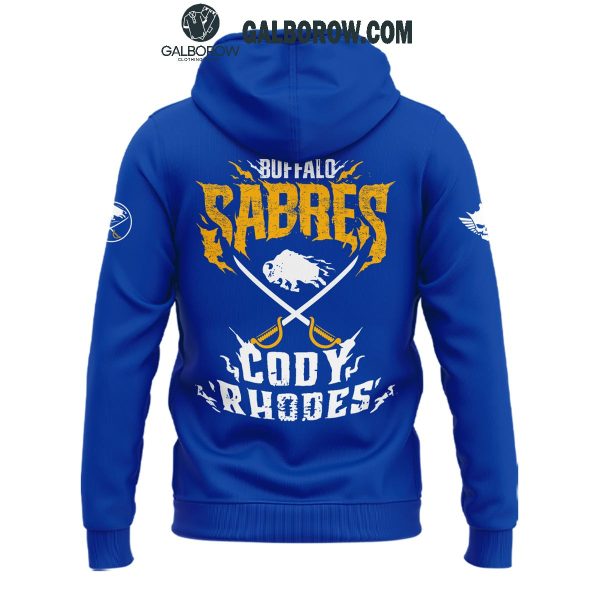 Buffalo Sabres Cody Rhodes Do The Work 2024 Hoodie T-Shirt Blue Version