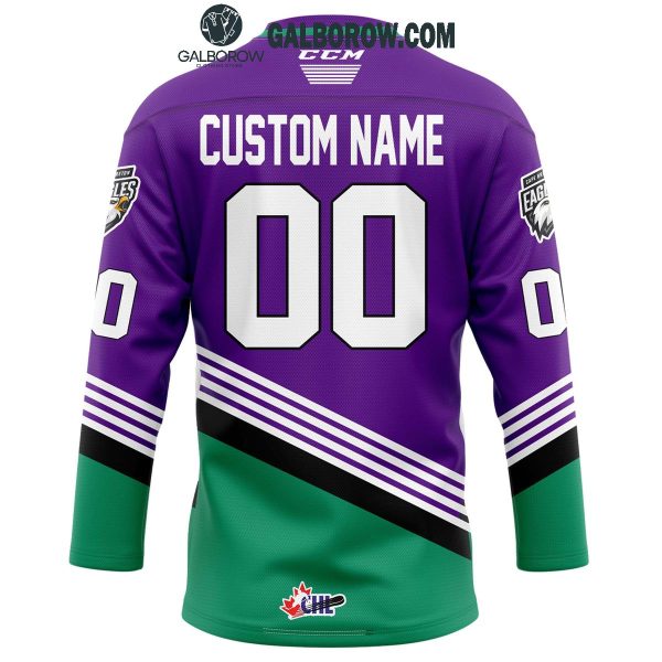 Cape Breton Eagles Hockey Fighting Cancer 2024 Personalized Hockey Jersey