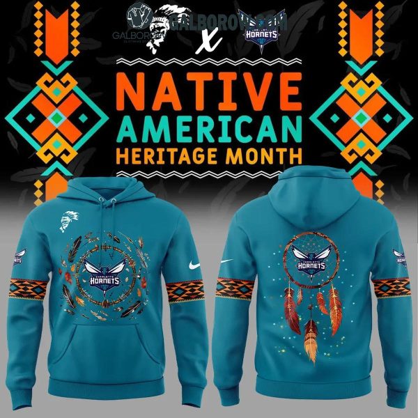 Charlotte Hornets Native American Heritage Month Love 2024 Hoodie T-Shirt