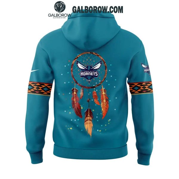 Charlotte Hornets Native American Heritage Month Love 2024 Hoodie T-Shirt