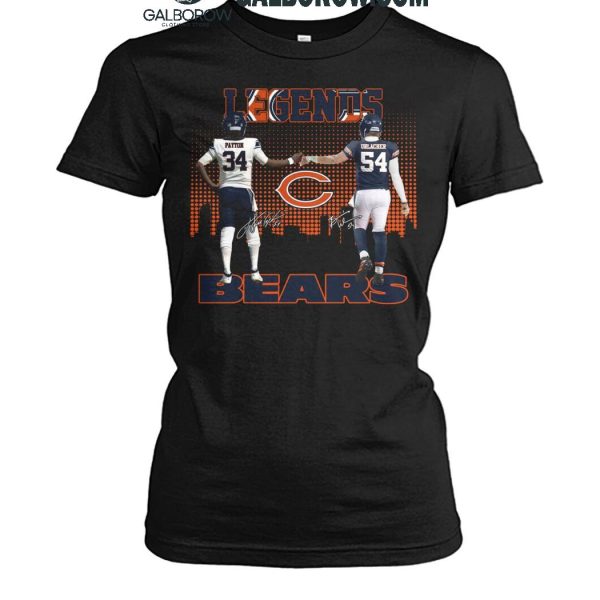 Chicago Bears The Legends Walter Payton Brian Urlacher T Shirt