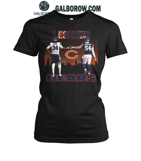 Chicago Bears The Legends Walter Payton Brian Urlacher T-Shirt