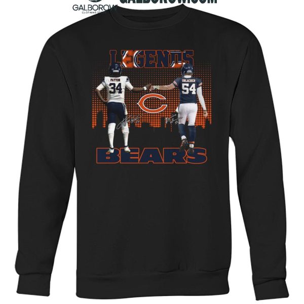 Chicago Bears The Legends Walter Payton Brian Urlacher T Shirt