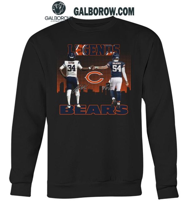 Chicago Bears The Legends Walter Payton Brian Urlacher T-Shirt