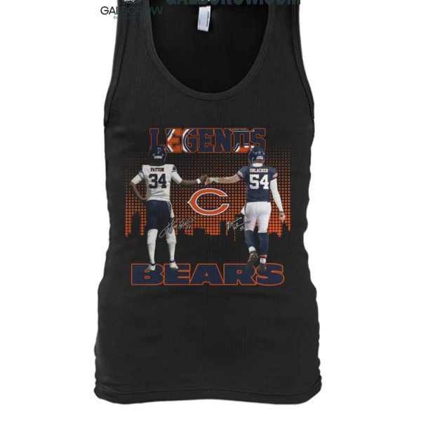 Chicago Bears The Legends Walter Payton Brian Urlacher T Shirt