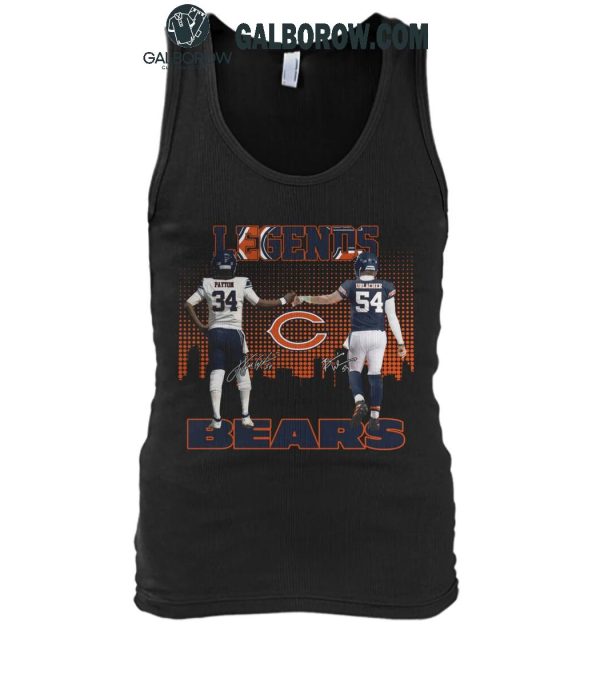 Chicago Bears The Legends Walter Payton Brian Urlacher T-Shirt