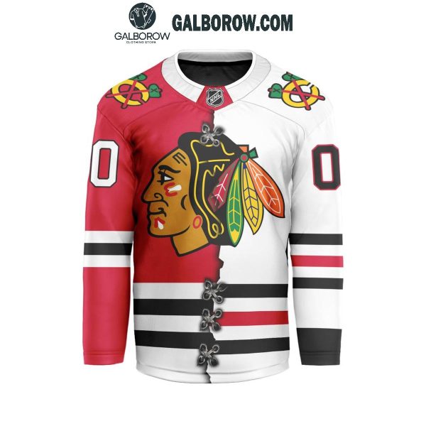 Chicago Blackhawks 2024 Home Mix Away Personalized Hockey Jersey