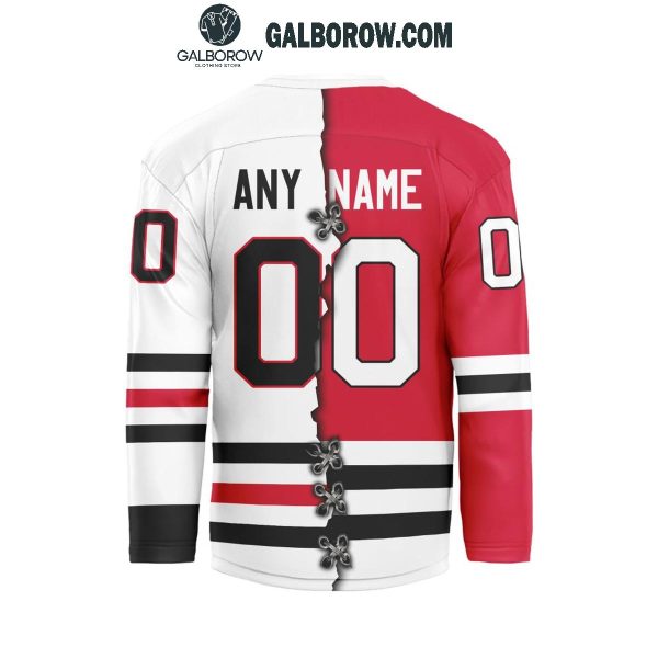 Chicago Blackhawks 2024 Home Mix Away Personalized Hockey Jersey