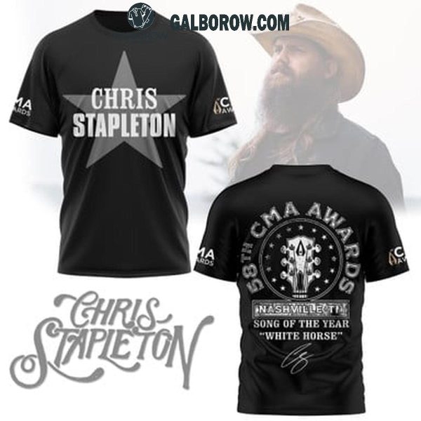 Chris Stapleton Song Of The Year 58th CMA Award 2024 Black Hoodie T-Shirt