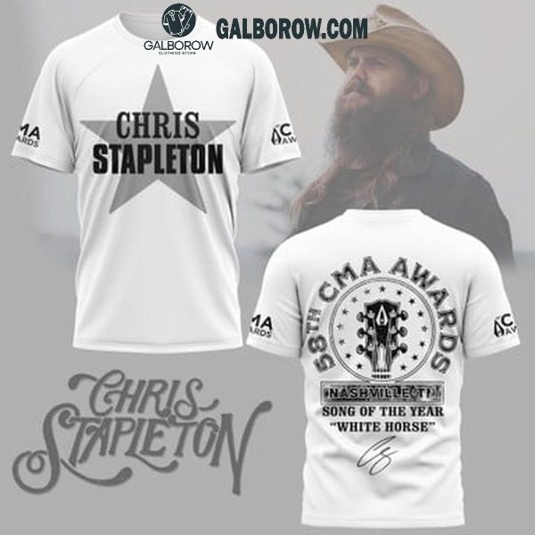 Chris Stapleton Song Of The Year 58th CMA Award 2024 Hoodie T-Shirt White