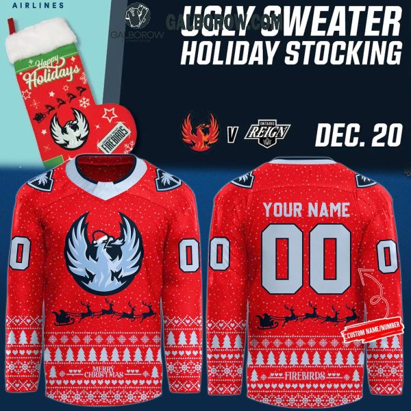 Coachella Valley Firebirds Journey In Christmas Eve Personalized Hockey Jersey