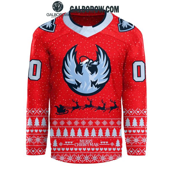 Coachella Valley Firebirds Journey In Christmas Eve Personalized Hockey Jersey