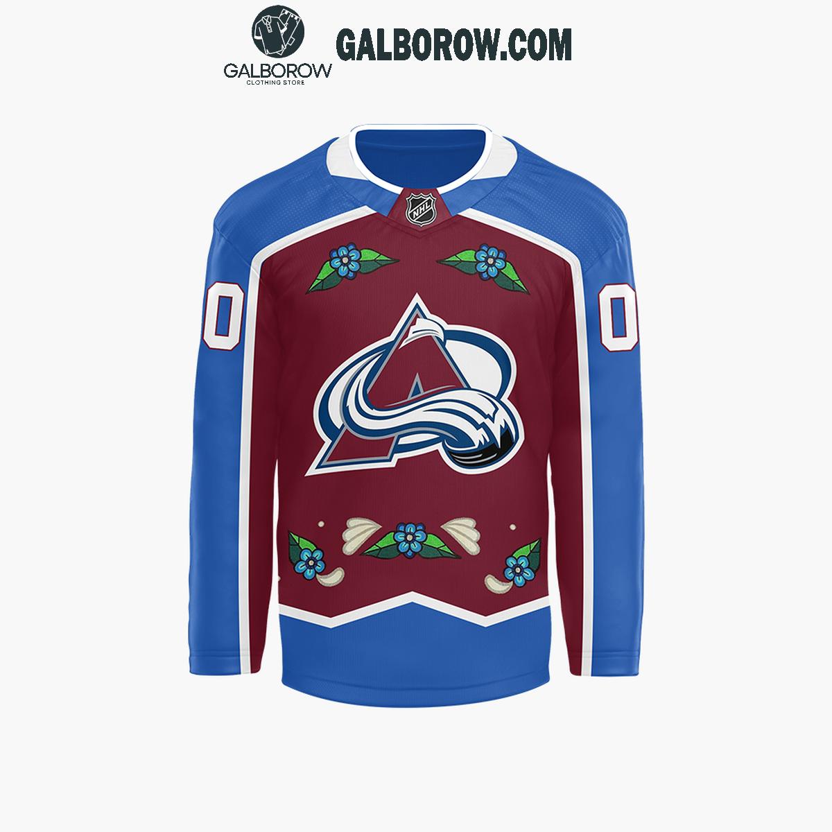 Colorado Avalanche Celebration Of Native American Heritage Personalized Hockey Jersey