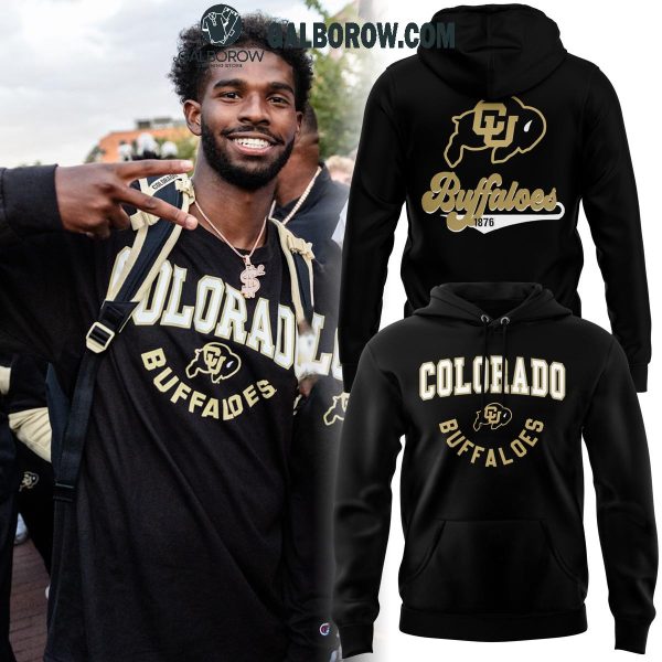 Colorado Buffaloes Since 1876 Throwback Black 2024 Hoodie T-Shirt