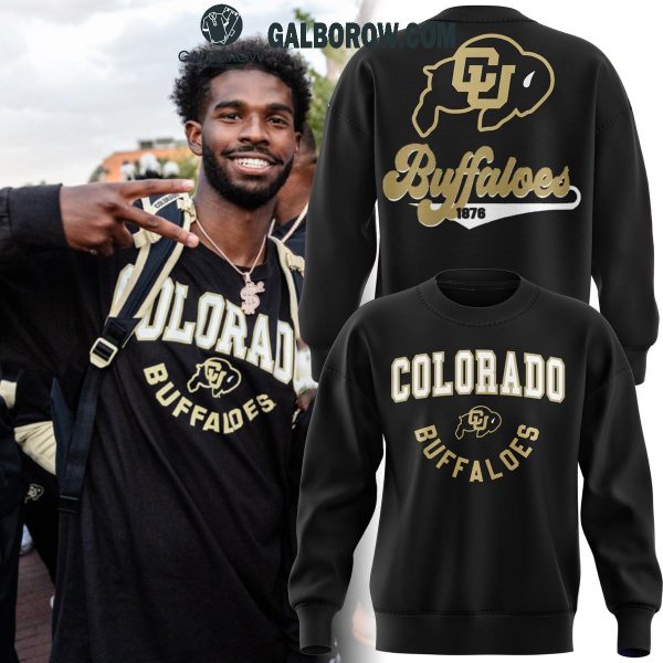 Colorado Buffaloes Since 1876 Throwback Black 2024 Hoodie T-Shirt