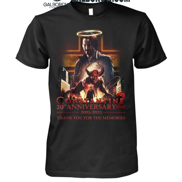 Constantine 20th Anniversary 2005-2025 Thank You For The Memories T-Shirt