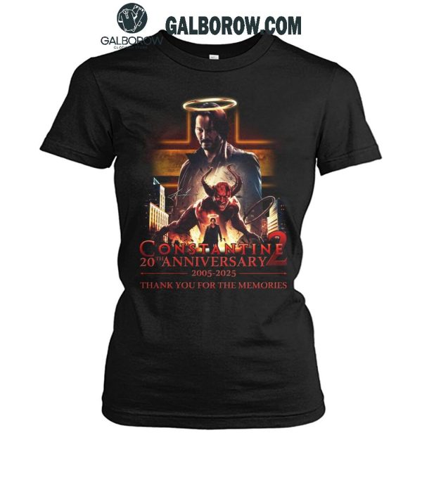 Constantine 20th Anniversary 2005-2025 Thank You For The Memories T-Shirt