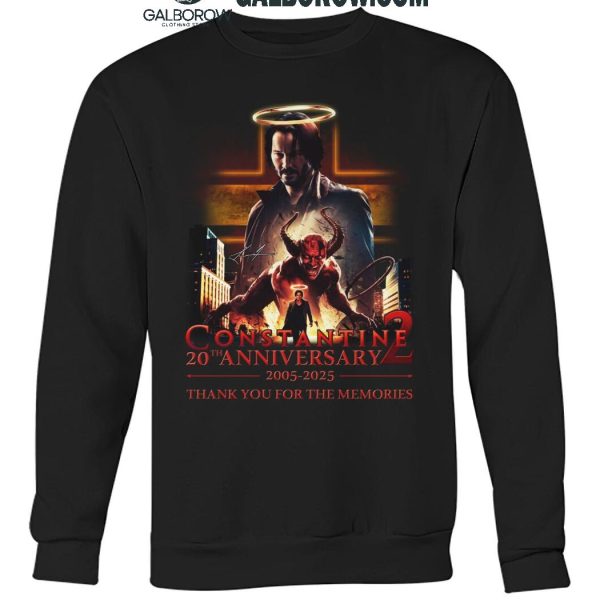 Constantine 20th Anniversary 2005 2025 Thank You For The Memories T Shirt