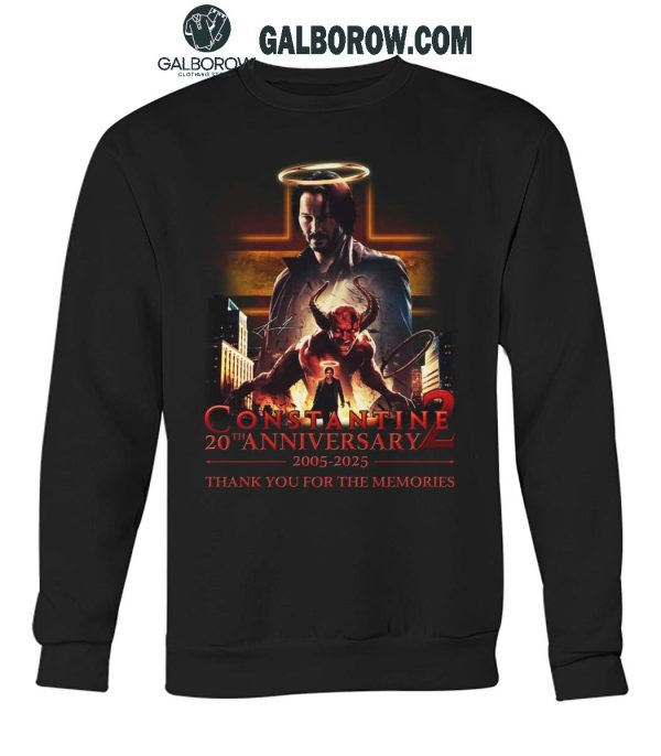 Constantine 20th Anniversary 2005-2025 Thank You For The Memories T-Shirt