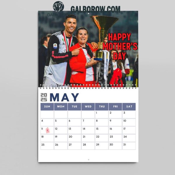 Cristiano Ronaldo CR7 Siuuuuu Happy New Year 2025 Wall Hanging And Desk Calendar