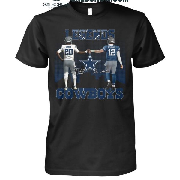 Dallas Cowboys The Legends Tyler Smith Roger Staubach T-Shirt