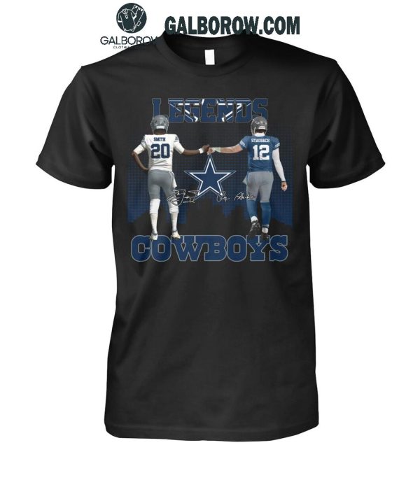 Dallas Cowboys The Legends Tyler Smith Roger Staubach T-Shirt