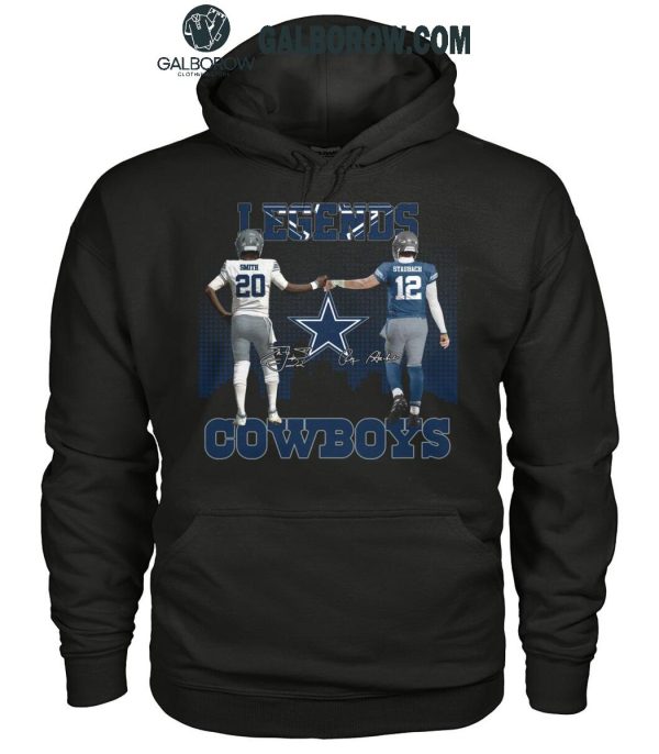 Dallas Cowboys The Legends Tyler Smith Roger Staubach T-Shirt