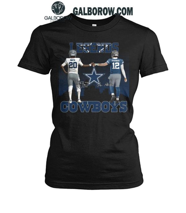 Dallas Cowboys The Legends Tyler Smith Roger Staubach T-Shirt