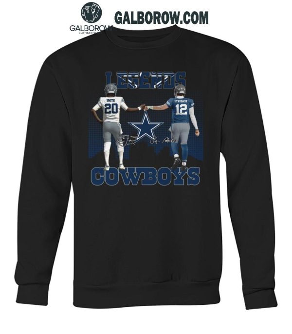 Dallas Cowboys The Legends Tyler Smith Roger Staubach T-Shirt