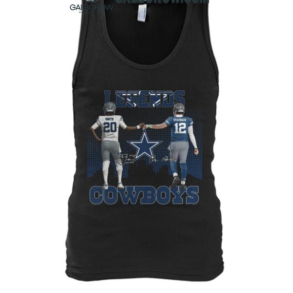 Dallas Cowboys The Legends Tyler Smith Roger Staubach T Shirt