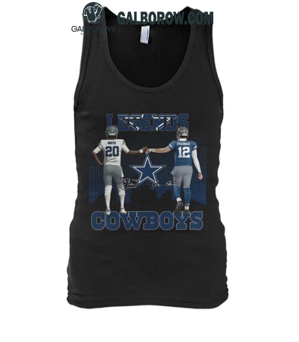 Dallas Cowboys The Legends Tyler Smith Roger Staubach T-Shirt