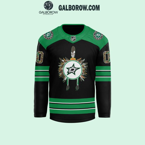 Dallas Stars 2024 Native American Heritage Month Personalized Hockey Jersey