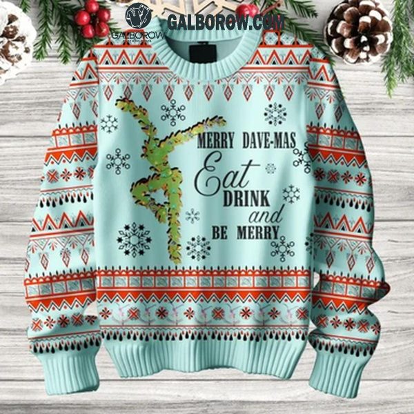 Dave Matthews Band DMB Merry Davemas 2024 Christmas Blue Ugly Sweater