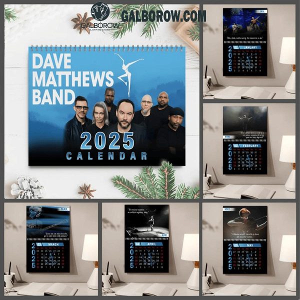 Dave Matthews Band Happy New Year 2025 Wall Hanging Calendar