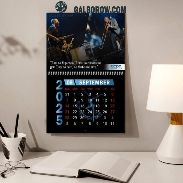 Dave Matthews Band Happy New Year 2025 Wall Hanging Calendar