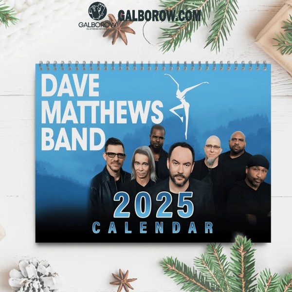 Dave Matthews Band Happy New Year 2025 Wall Hanging Calendar