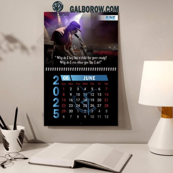 Dave Matthews Band Happy New Year 2025 Wall Hanging Calendar