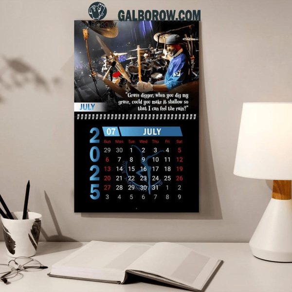 Dave Matthews Band Happy New Year 2025 Wall Hanging Calendar