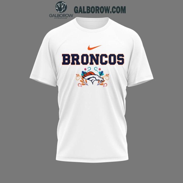 Denver Broncos Dia De Los Muertos Hoodie T-Shirt White Version