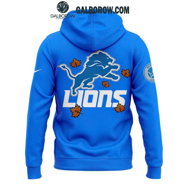 Detroit Lions 2024 Happy Thanksgiving Give Thanks Hoodie T-Shirt