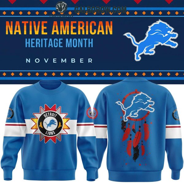 Detroit Lions 2024 Native American Heritage Month Football Honor Hoodie T-Shirt