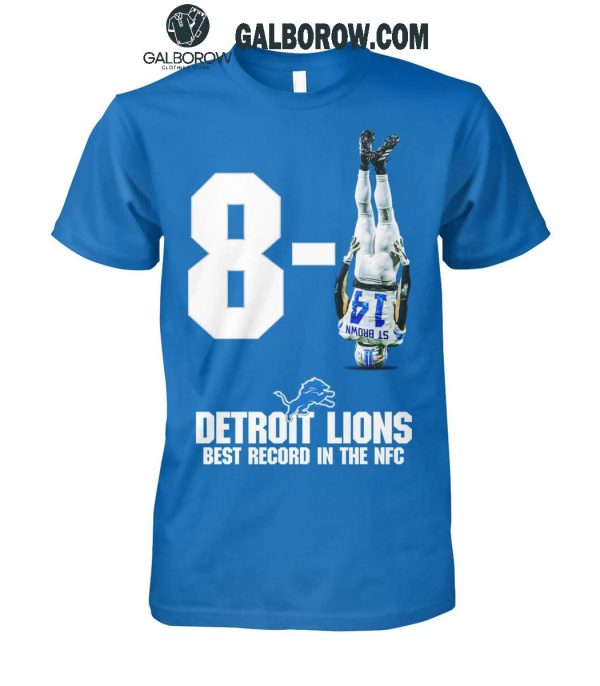 Detroit Lions Best Record In The NFC 8-1 Football Team 2024 T-Shirt